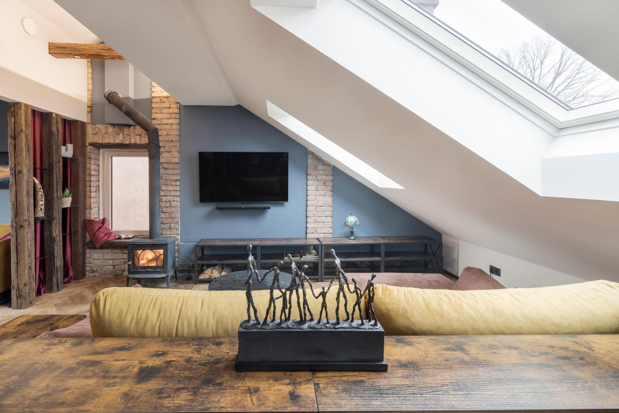 Apartmán Cozy Penthouse VNO Exteriér fotografie